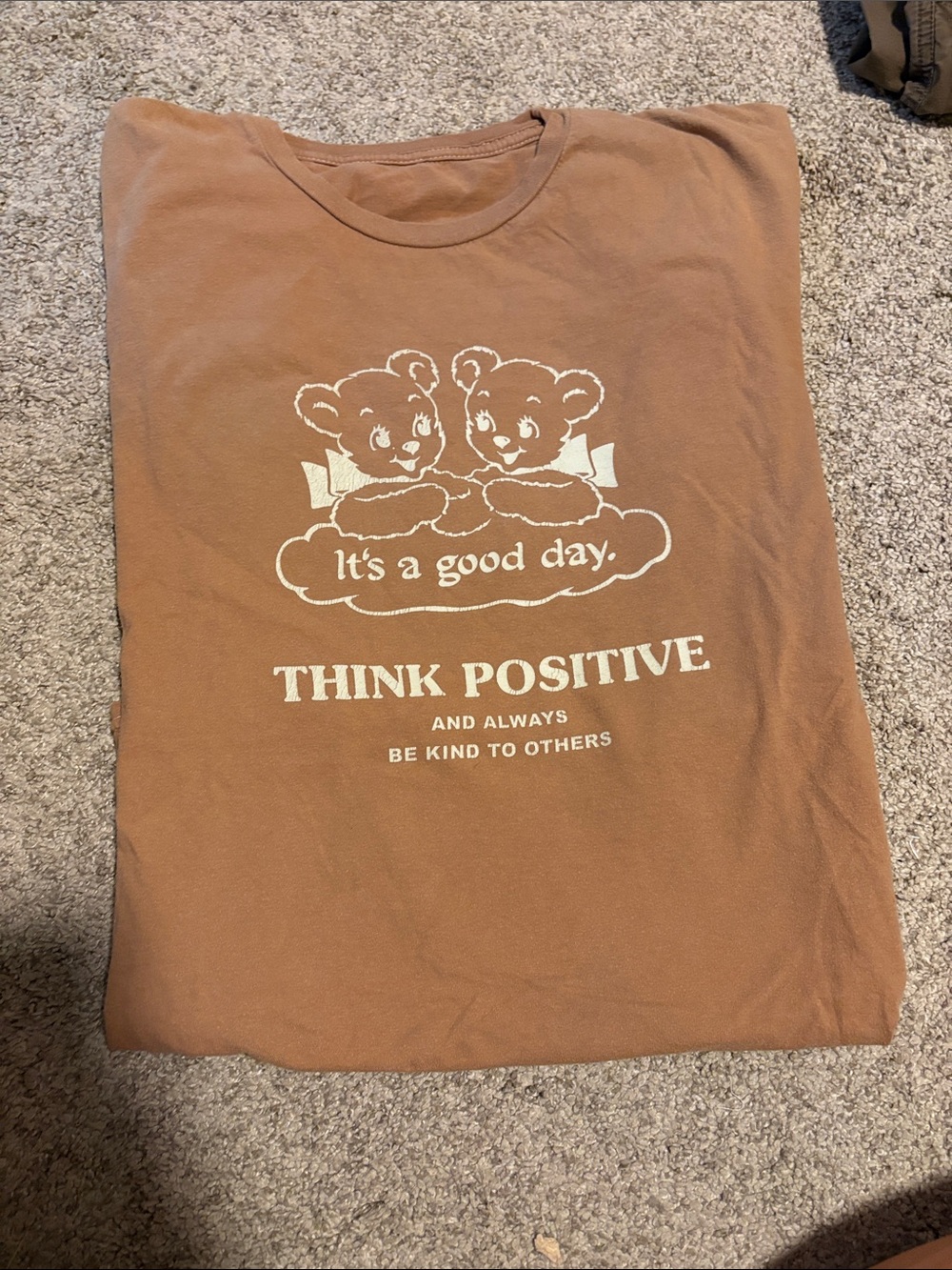 Vintage 90’s graphic tee- think positive!